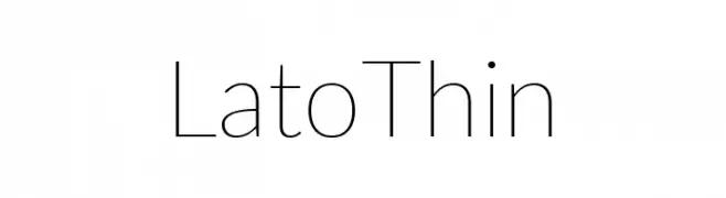Lato Thin  لخطوط تنزيل