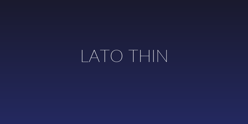 Lato Thin Social Header