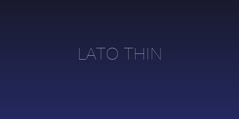 Lato Thin Social Header