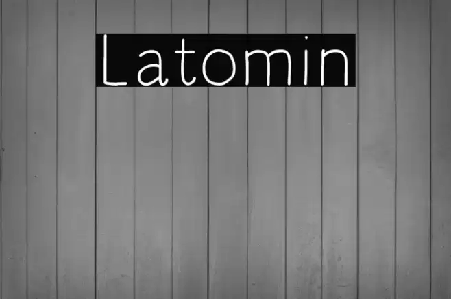Latomin Fonte examples