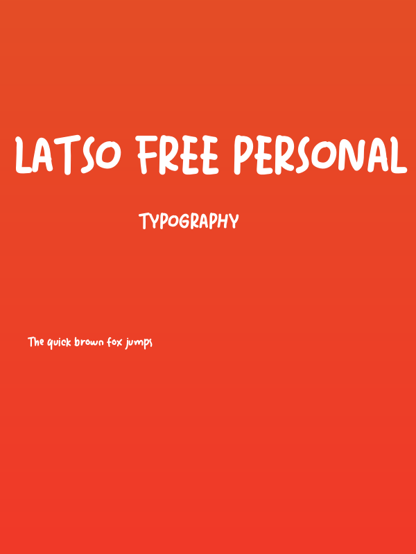 Latso Free Personal Used Poster