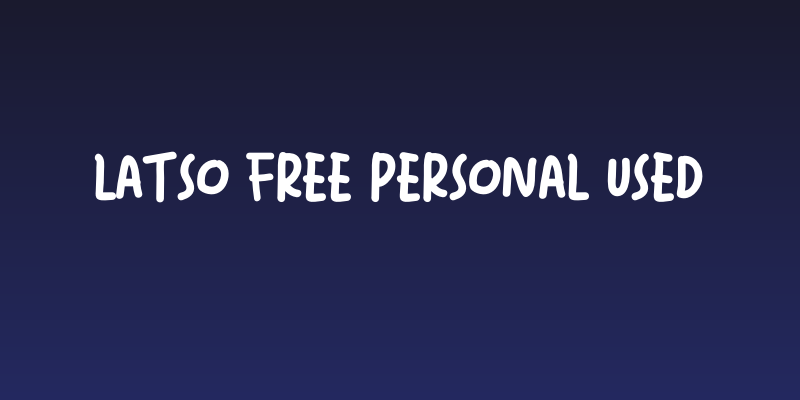 Latso Free Personal Used Social Header