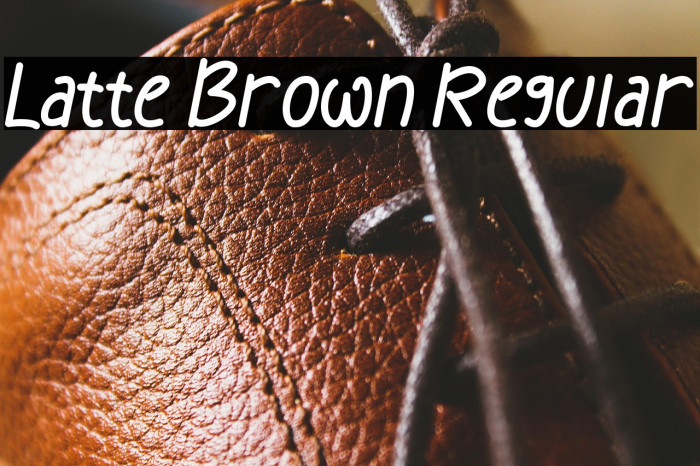 Latte Brown Regular Example 1
