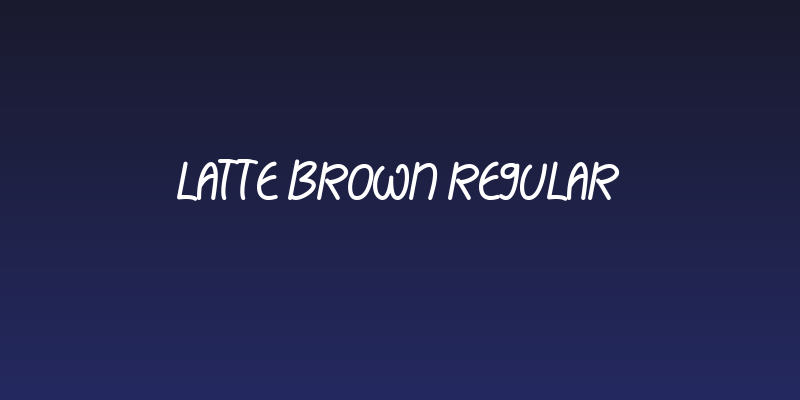 Latte Brown Regular Social Header