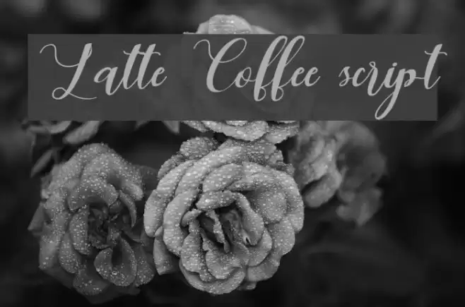 Latte Coffee script Font examples