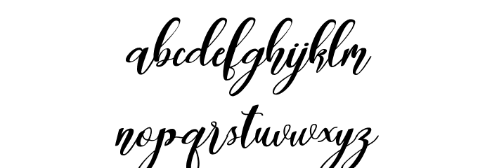 Latte Coffee script Font LOWERCASE
