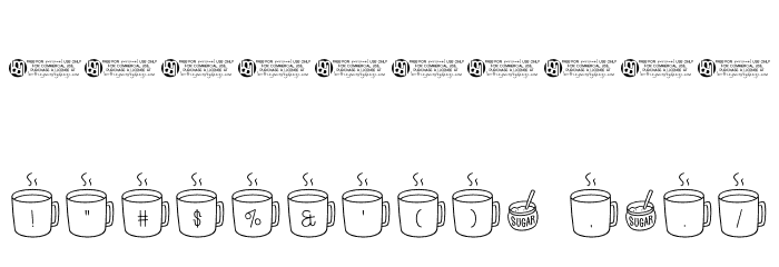 Latte*Letters Regular Font OTHER CHARS