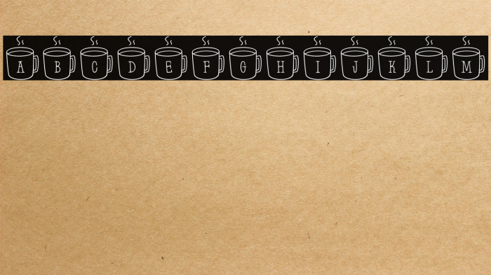 Latte*Letters Regular Example 1