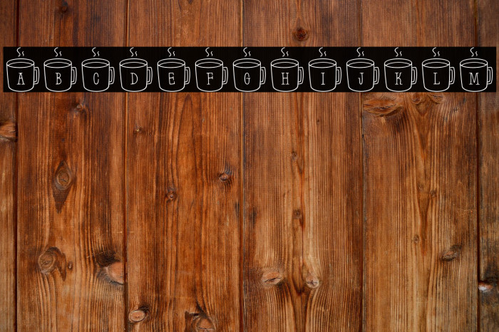 Latte*Letters Regular Example 3