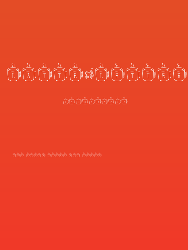 Latte*Letters Regular Poster