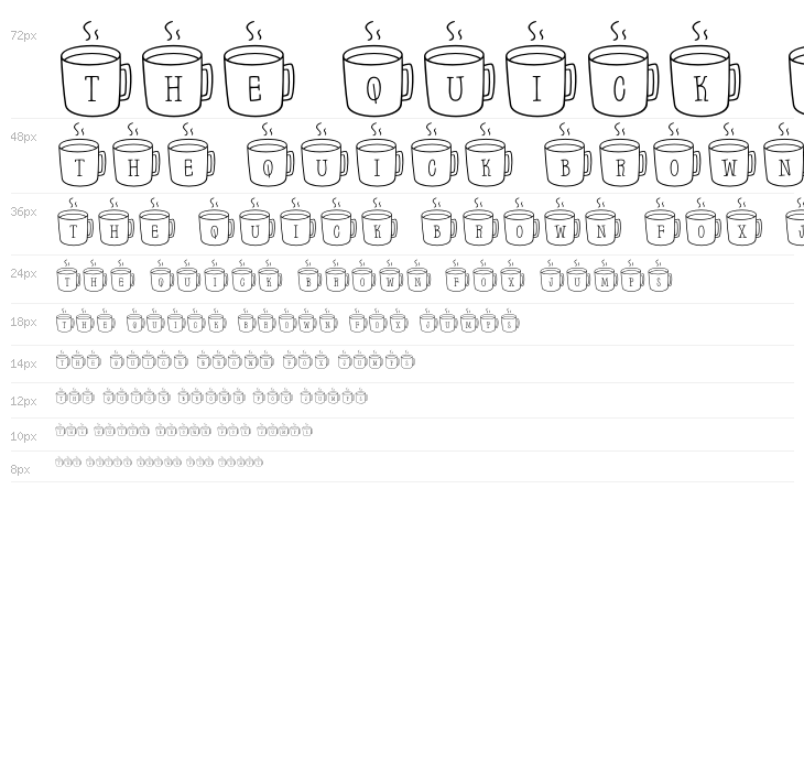 Latte*Letters Regular Waterfall