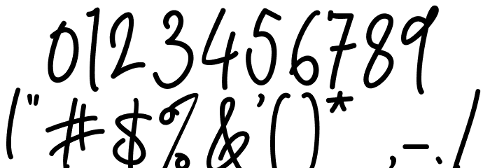 Latter Slant Font OTHER CHARS