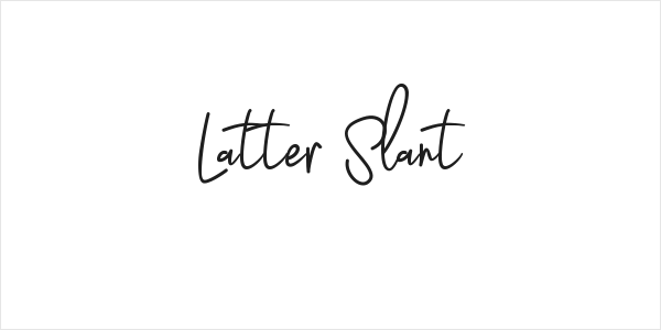 Latter Slant Logo