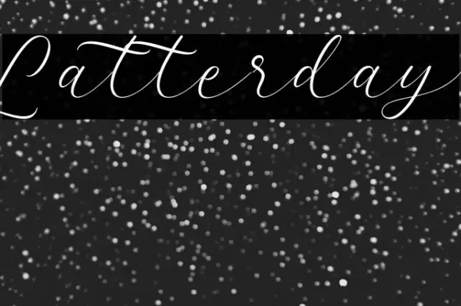 Latterday Font examples