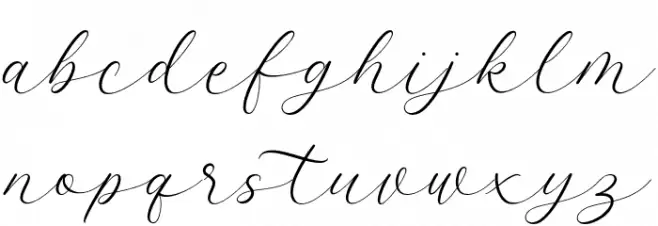 Latterday Schriftart Kleinbuchstaben