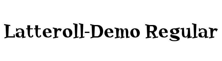 Latteroll-Demo Regular  Free Fonts Download