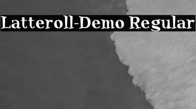 Latteroll-Demo Regular Font examples