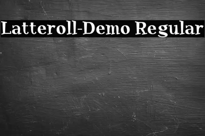 Latteroll-Demo Regular Font examples