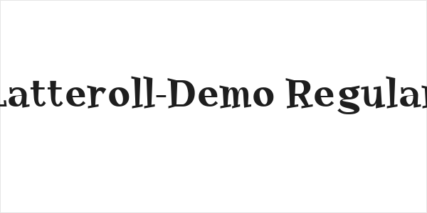 Latteroll-Demo Regular Logo
