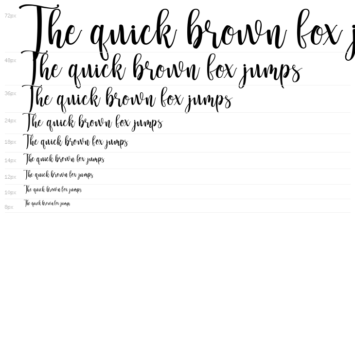 Lattesha Script Waterfall