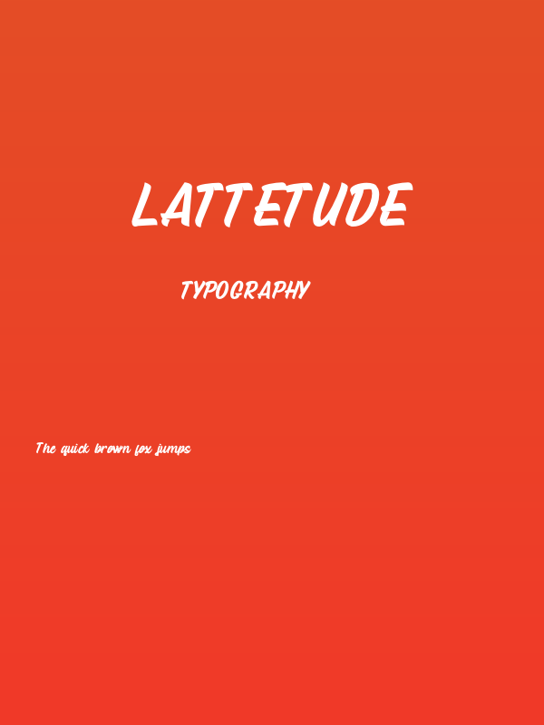 Lattetude Poster