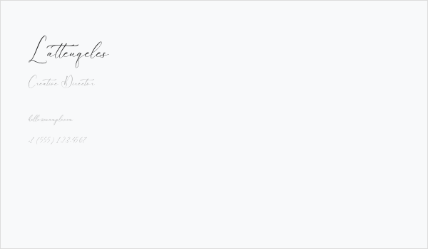 Latteuqeles Business Card