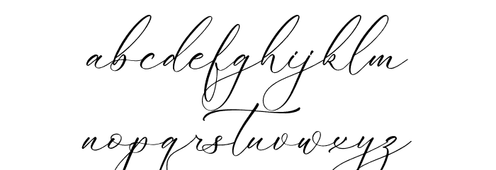 Latteuqeles Font LOWERCASE