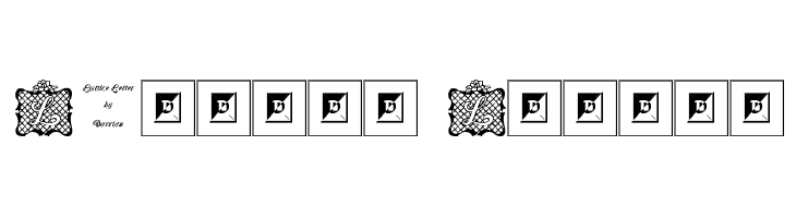 Lattice Letter Font