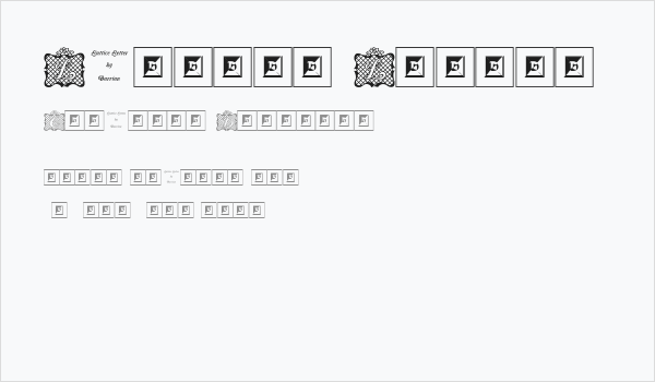 Lattice Letter Business Card