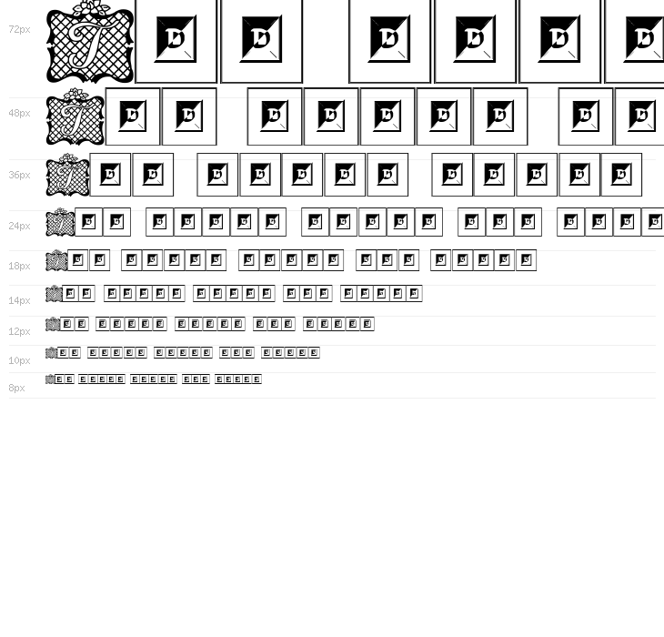 Lattice Letter Waterfall