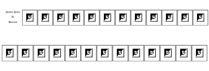 Lattice Letter Polices MINUSCULES