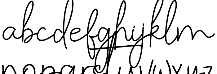 Lattiefa Font LOWERCASE