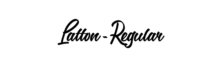 Latton-Regular  免费字体下载