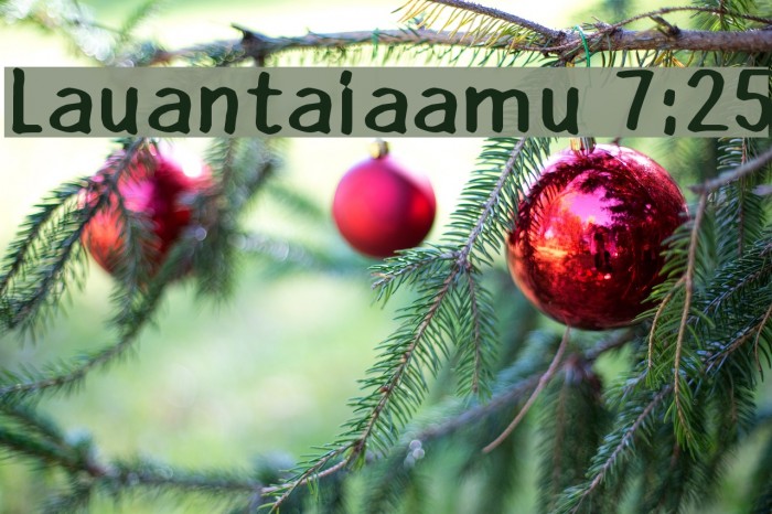 Lauantaiaamu 7:25 Font examples
