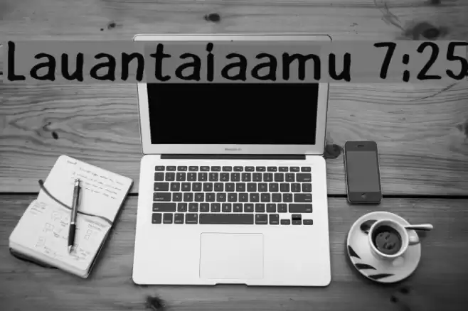 Lauantaiaamu 7:25 Шрифта examples