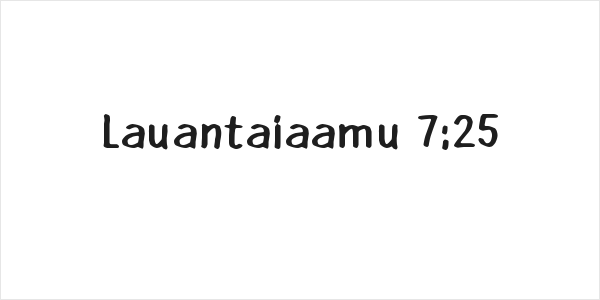Lauantaiaamu 7:25 Logo