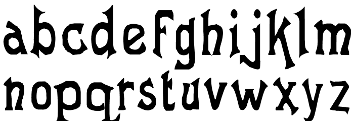 Laughing Frog Font LOWERCASE