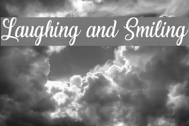 Laughing and Smiling Font examples