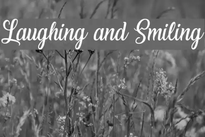 Laughing and Smiling Font examples