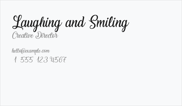 Laughing and Smiling Business Card