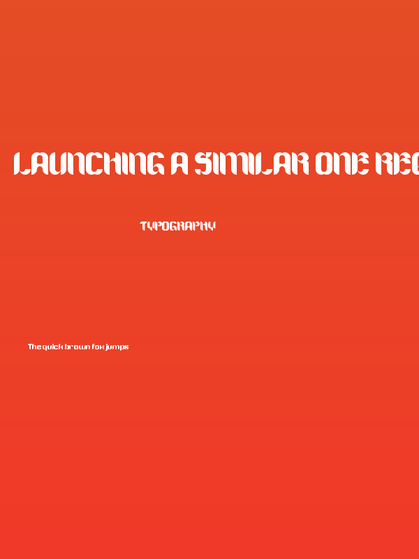 Launching A Similar One Regular Poster
