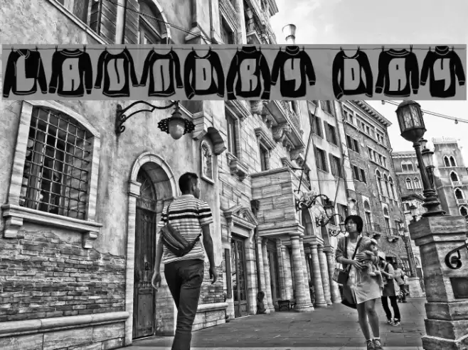 Laundry Day Font examples