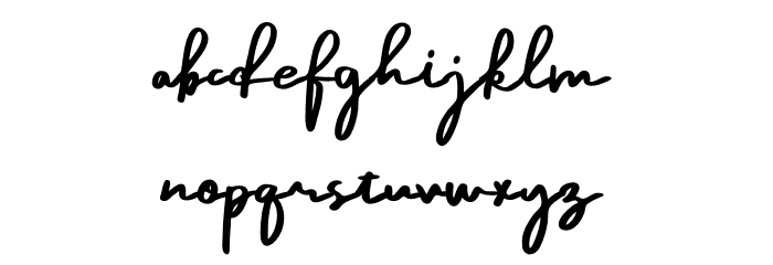 Launsela Font LOWERCASE