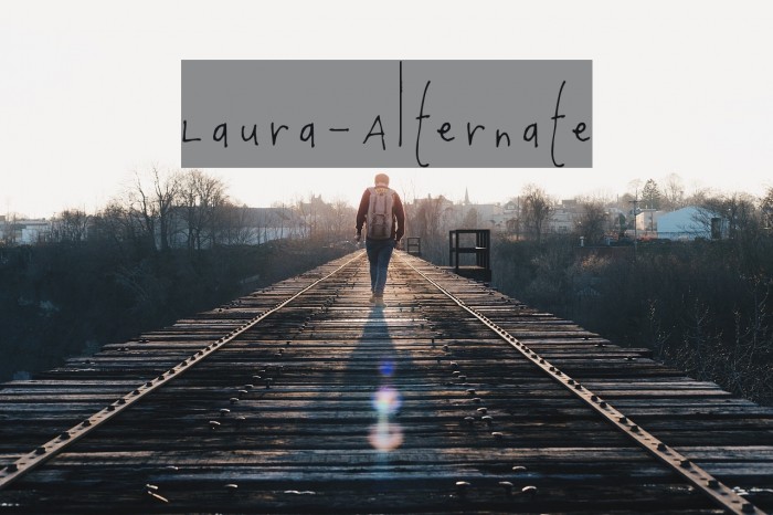 Laura-Alternate Font examples