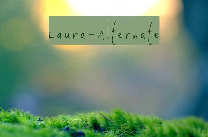 Laura-Alternate Font examples