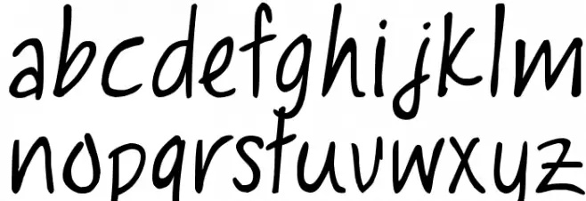 Laura Claire फ़ॉन्ट लोअरकेस