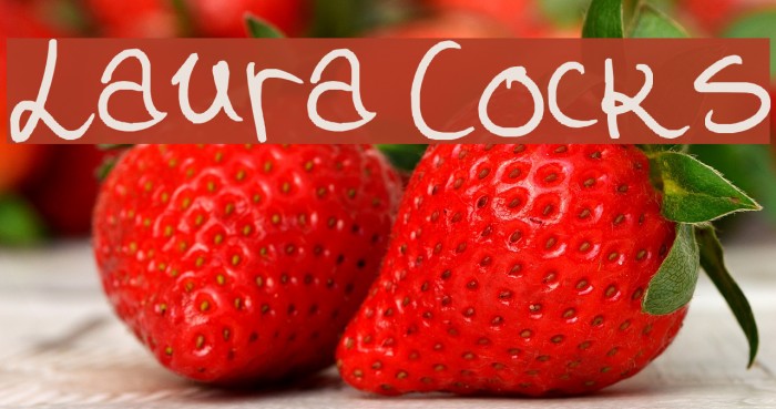 Laura Cocks Font examples