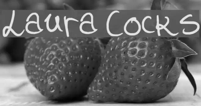 Laura Cocks Font examples