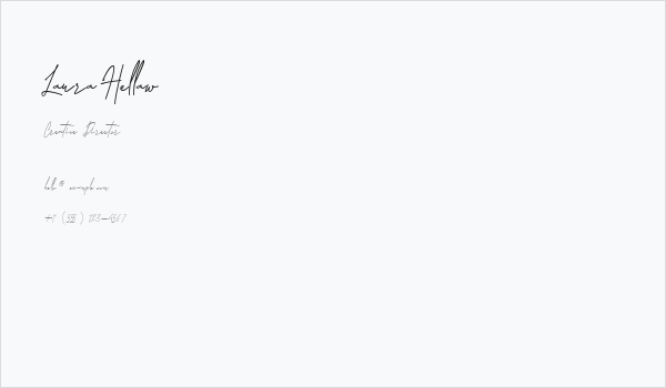 Laura Hellaw Business Card