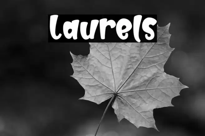 Laurels Font examples